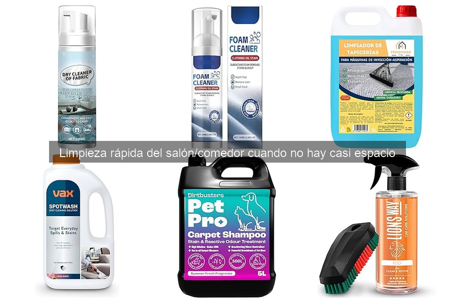 Accesorios de limpieza indispensables para salones pequeños