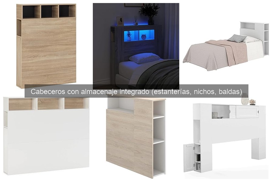 Alternativas a cabeceros con almacenaje integrado