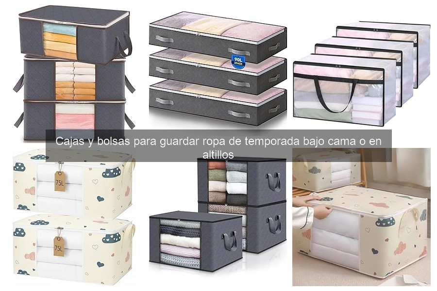 Alternativas a cajas y bolsas para almacenar ropa de temporada