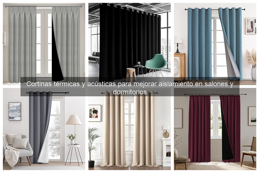 Alternativas a cortinas térmicas y acústicas para aislamiento