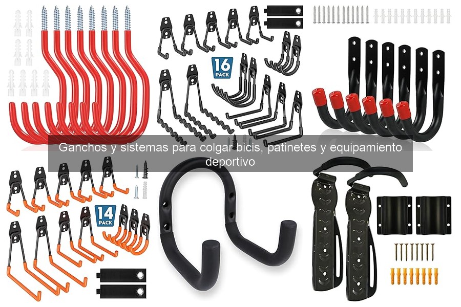 Alternativas a ganchos para colgar bicicletas y equipamiento