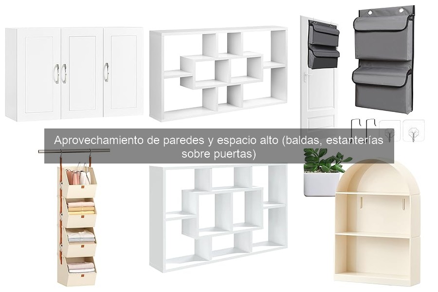 Alternativas a las baldas para aprovechar espacio alto