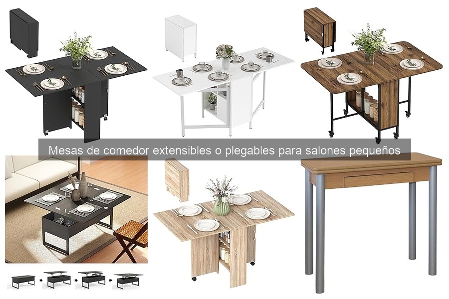 Alternativas a mesas extensibles para espacios pequeños