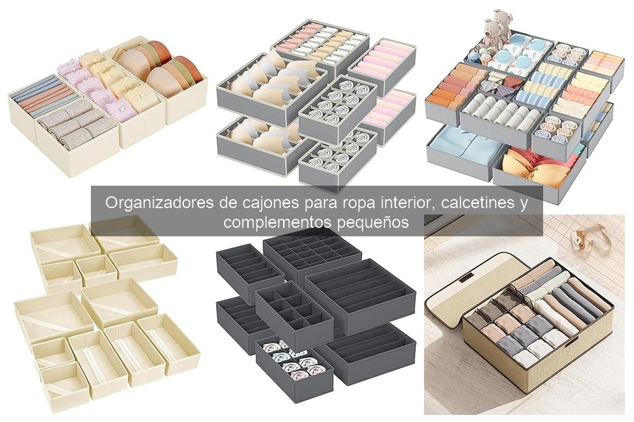 Alternativas a organizadores de cajones para ropa interior