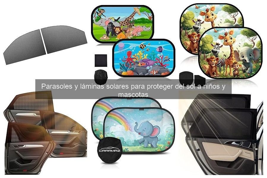 Alternativas a parasoles y láminas solares para niños y mascotas