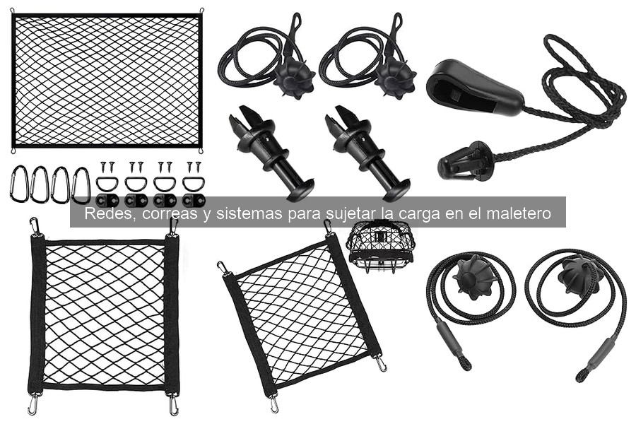 Alternativas a redes y correas para sujetar carga en el maletero