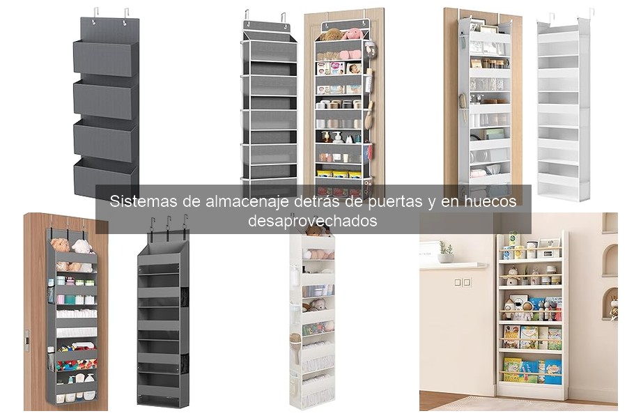 Alternativas al almacenaje detrás de puertas en espacios pequeños