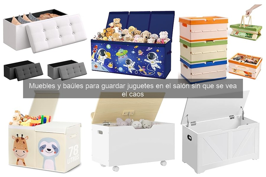 Alternativas al almacenamiento de juguetes en el salón