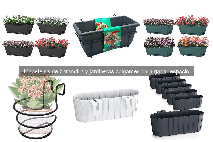 Alternativas creativas a maceteros de barandilla