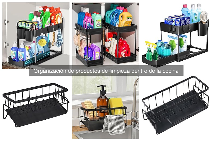 Alternativas creativas a organizadores de limpieza en la cocina