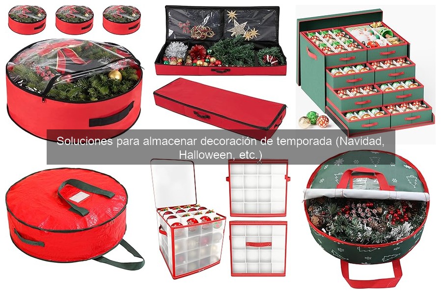 Alternativas creativas para almacenar decoración de temporada