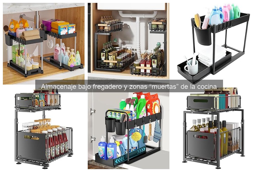 Alternativas creativas para el almacenaje en zonas muertas de la cocina