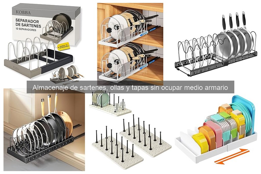 Alternativas creativas para organizar sartenes y ollas