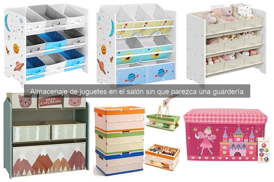 Alternativas de almacenaje para juguetes en espacios pequeños