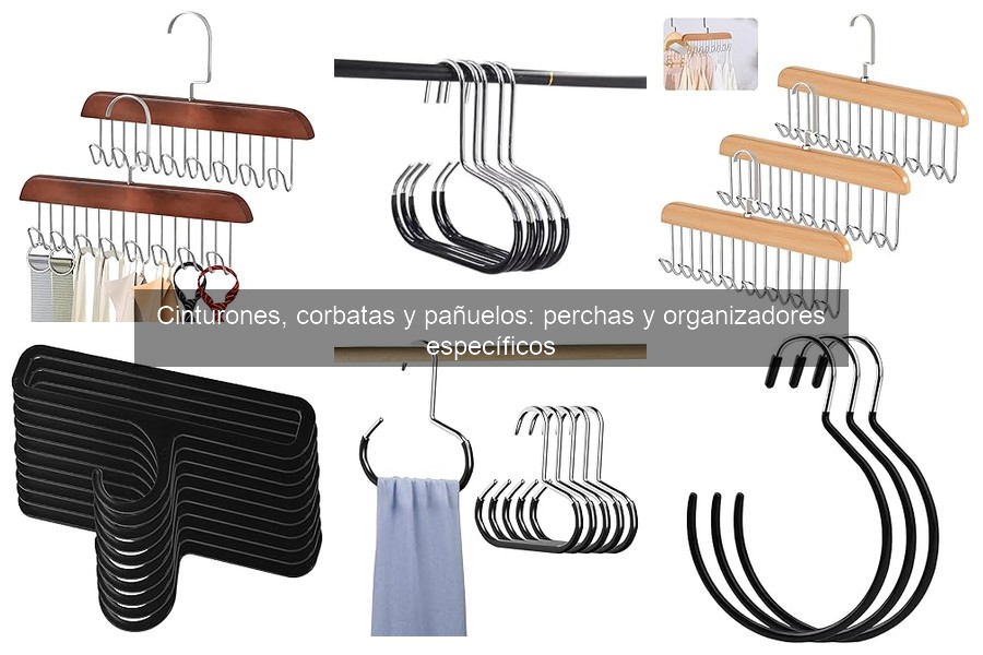 Alternativas innovadoras para organizar cinturones y corbatas