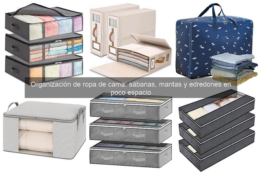 Alternativas innovadoras para organizar ropa de cama en poco espacio