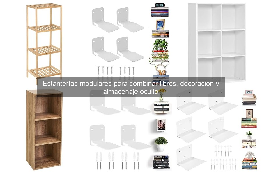 Cómo combinar estanterías modulares con tu decoración