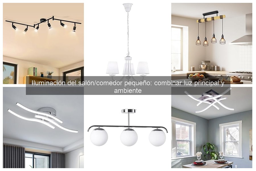 Cómo combinar luz principal y ambiental en tu salón pequeño