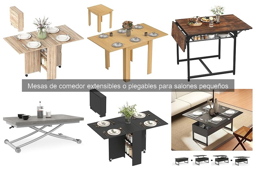 Cómo cuidar mesas de comedor plegables en espacios pequeños