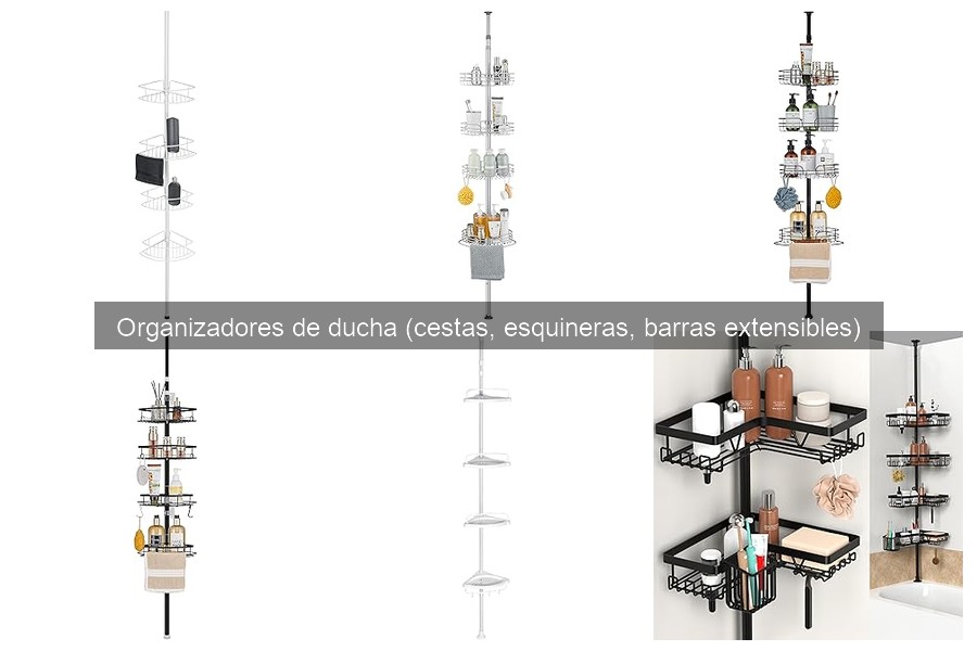 Cómo elegir el organizador de ducha ideal para tu baño
