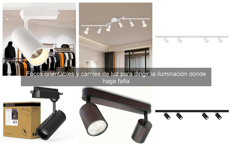 Cómo elegir focos orientables para espacios pequeños