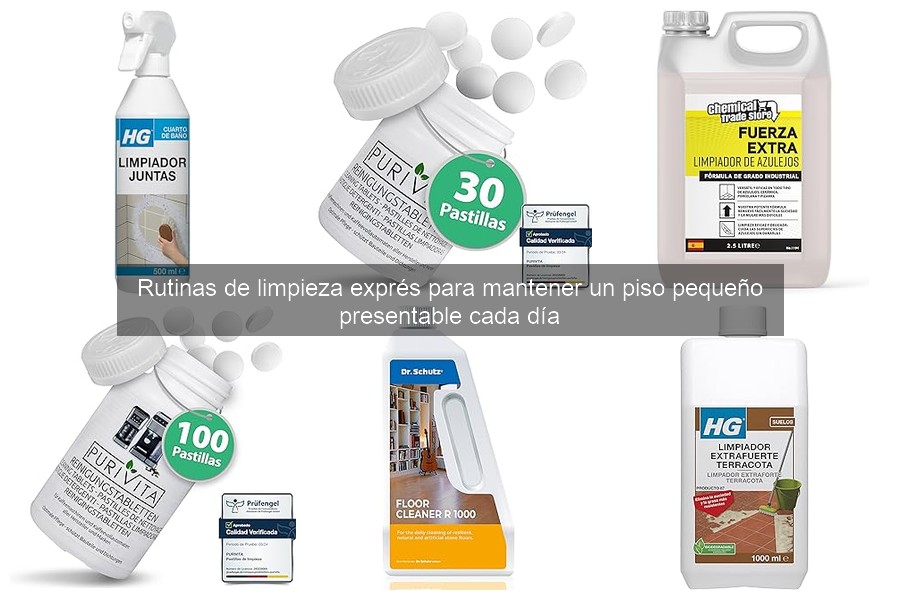 Cómo hacer una limpieza profunda en un piso pequeño