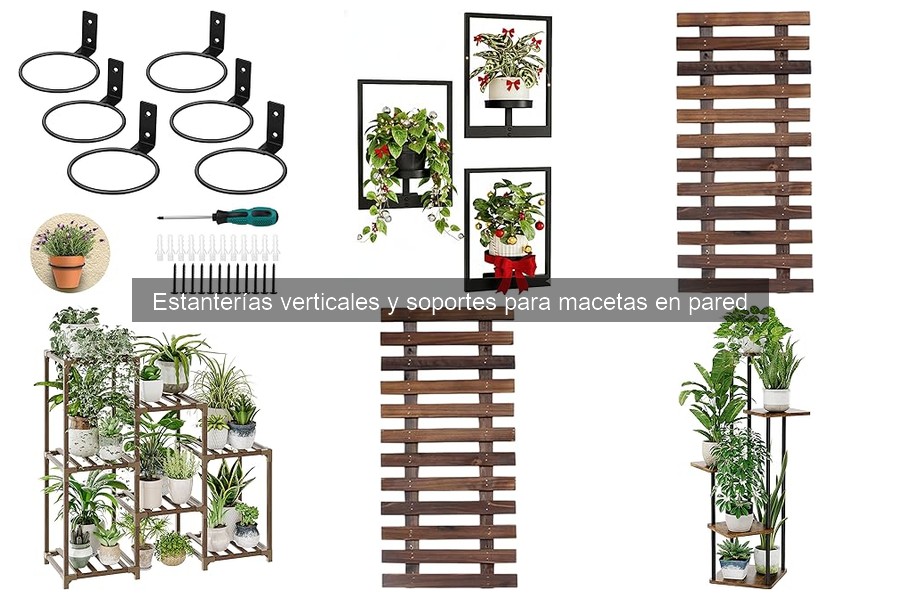 Cómo instalar estanterías verticales para macetas en pared