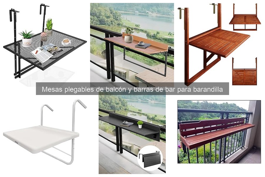 Cómo instalar mesas plegables en la barandilla del balcón