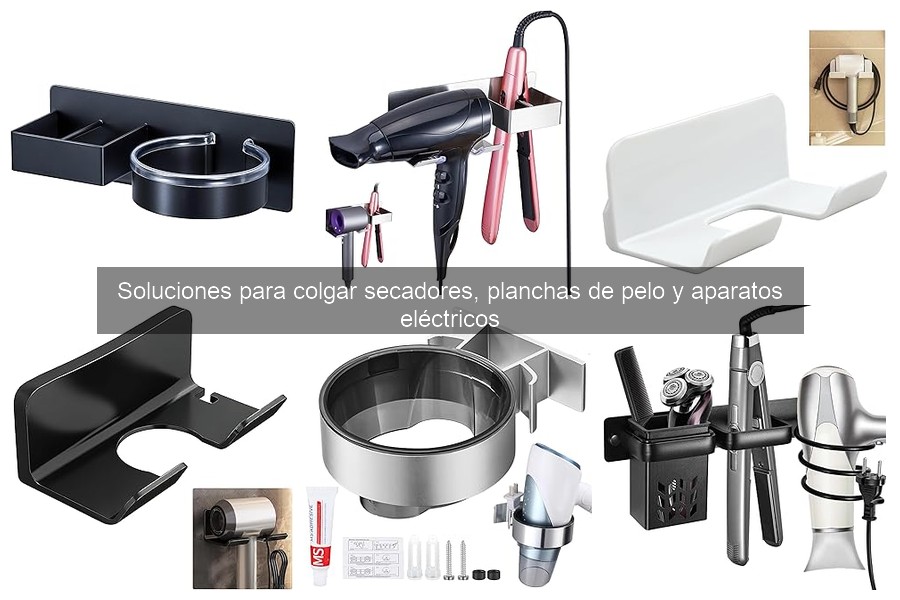 Cómo instalar un colgador de secadores y planchas fácilmente
