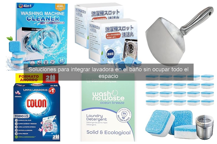 Cómo integrar una lavadora en el baño sin perder espacio