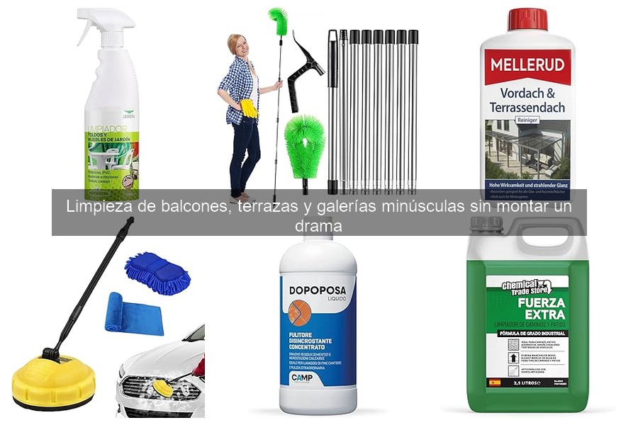 Cómo limpiar balcones pequeños sin complicaciones