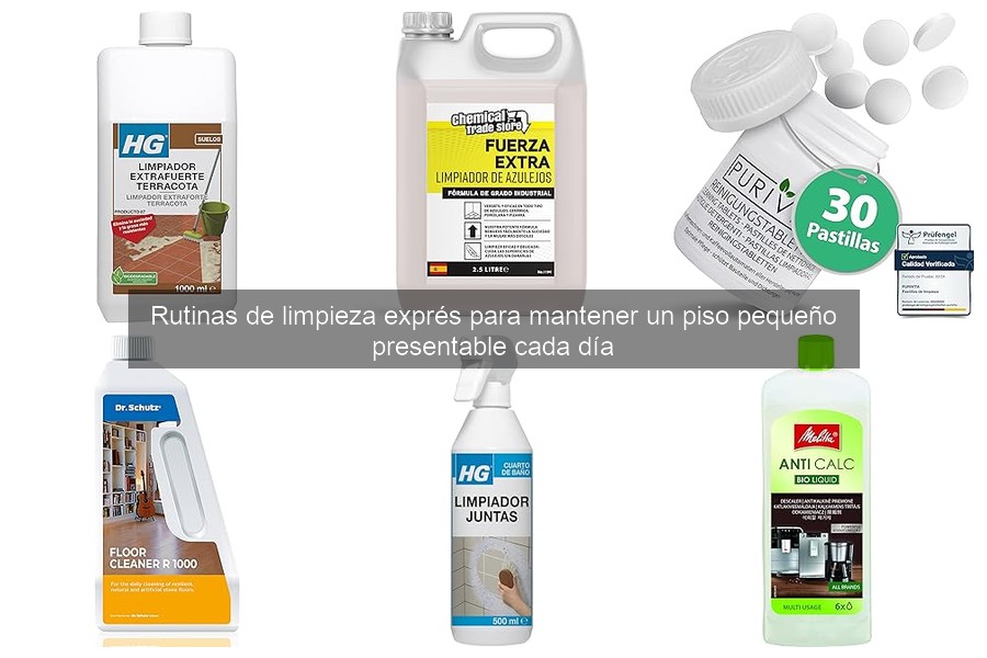 Cómo mantener el orden en un piso pequeño con limpieza exprés