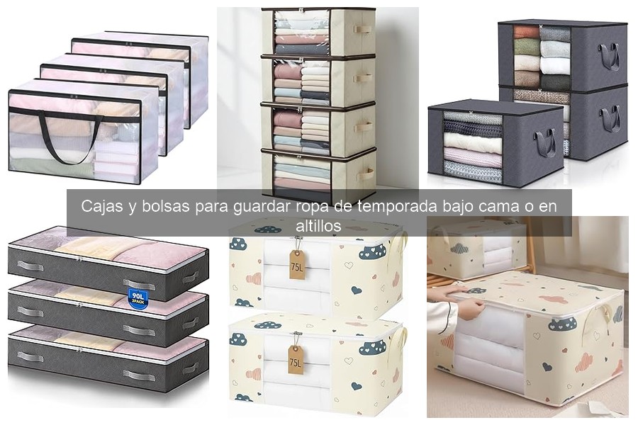 Cómo organizar la ropa de temporada con cajas y bolsas