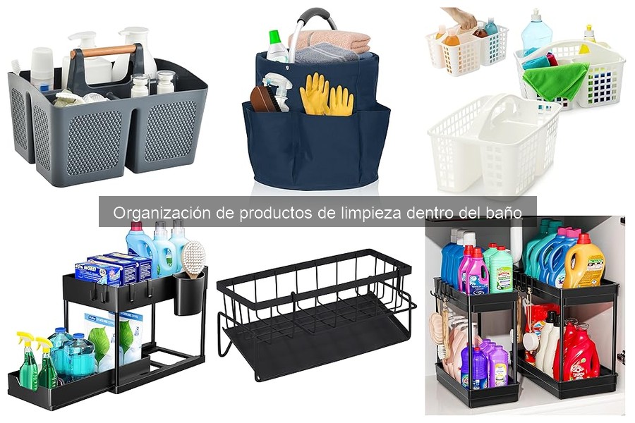 Cómo organizar productos de limpieza en un baño pequeño