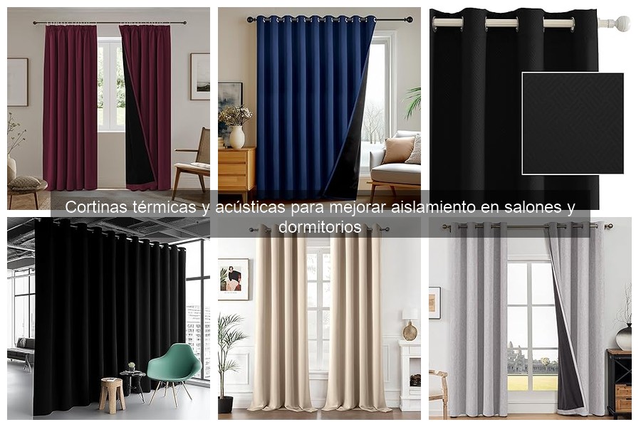 Comparativa: Cortinas Térmicas vs Acústicas para Espacios Pequeños