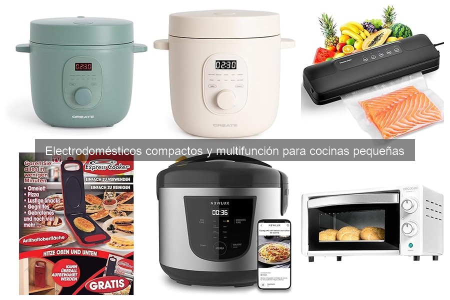 Comparativa de electrodomésticos compactos para cocinas pequeñas