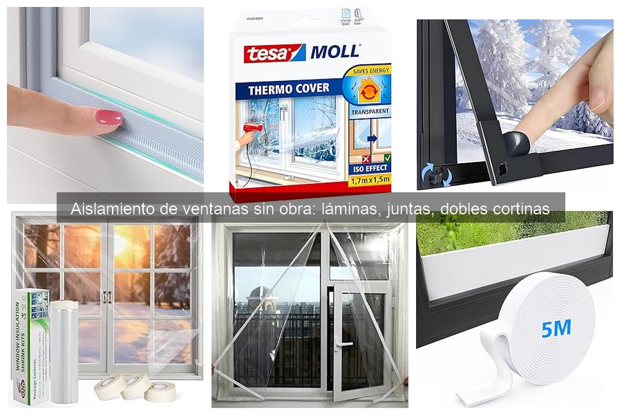 Comparativa de juntas para aislamiento de ventanas