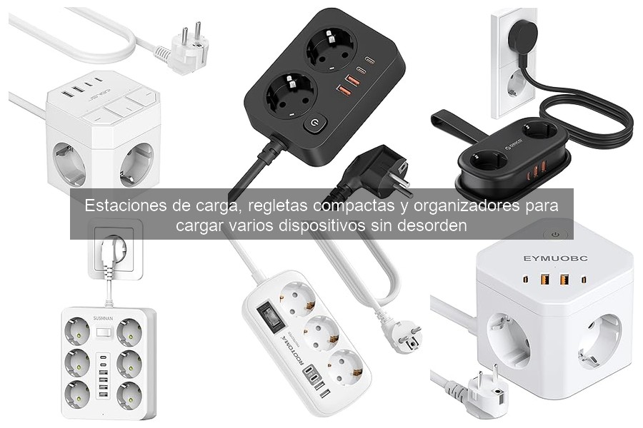 Comparativa de las Mejores Regletas Compactas para Cargar Dispositivos