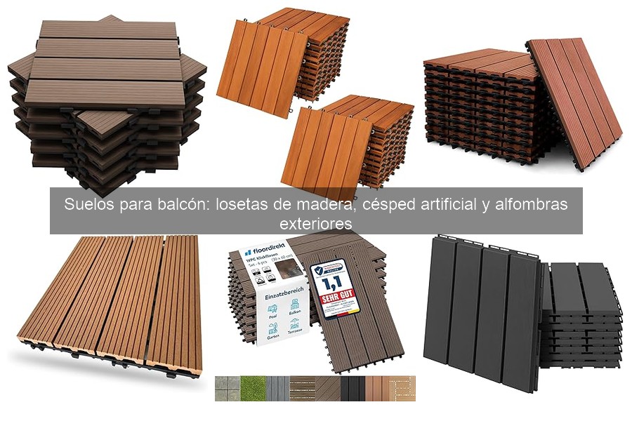 Comparativa de losetas de madera para exteriores: Casaria, UPP y Outsunny