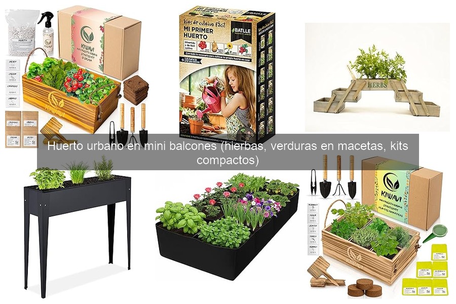 Comparativa de macetas para huertos urbanos en balcones