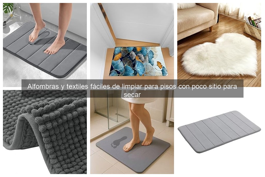 Comparativa de materiales para alfombras fáciles de limpiar
