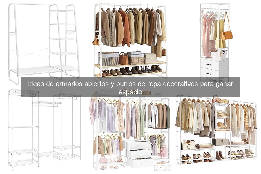 Comparativa de materiales para burros de ropa decorativos