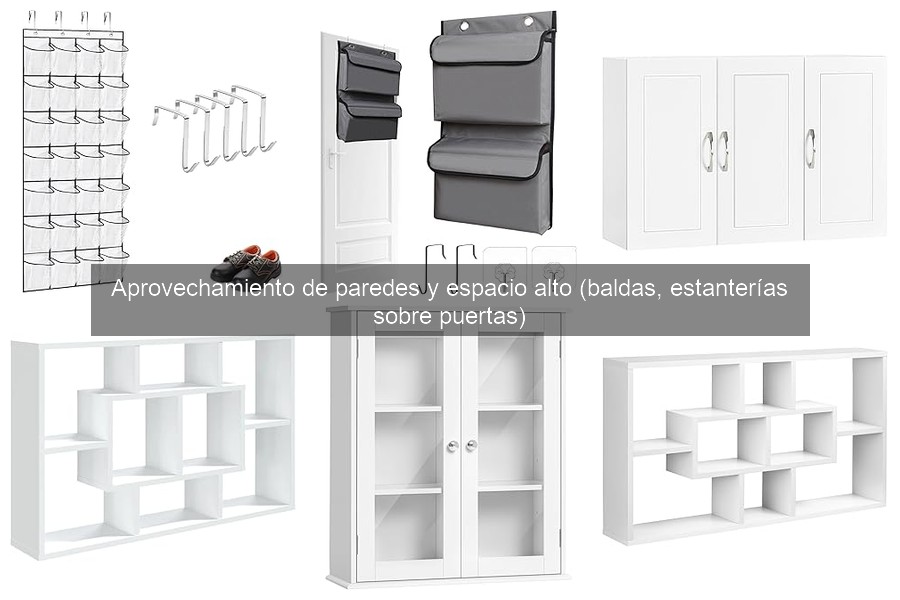 Comparativa de materiales para estanterías sobre puertas