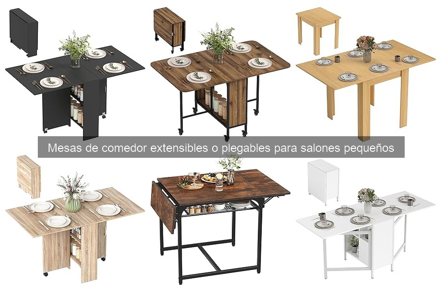Comparativa de Mesas Fijas y Extensibles para Salones Pequeños
