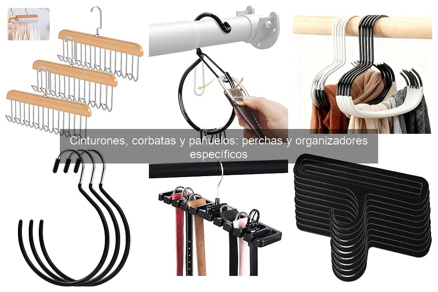 Comparativa de organizadores de cinturones y corbatas