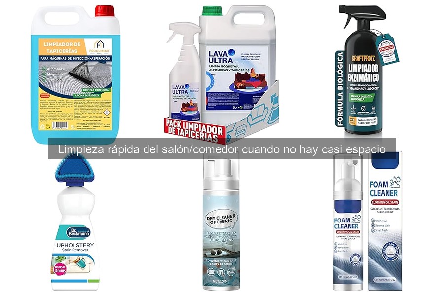 Comparativa de productos de limpieza eficientes para espacios pequeños