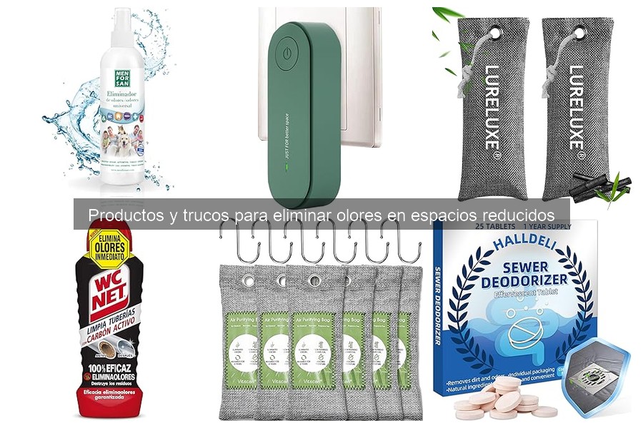 Comparativa de sprays y geles para eliminar olores en espacios pequeños