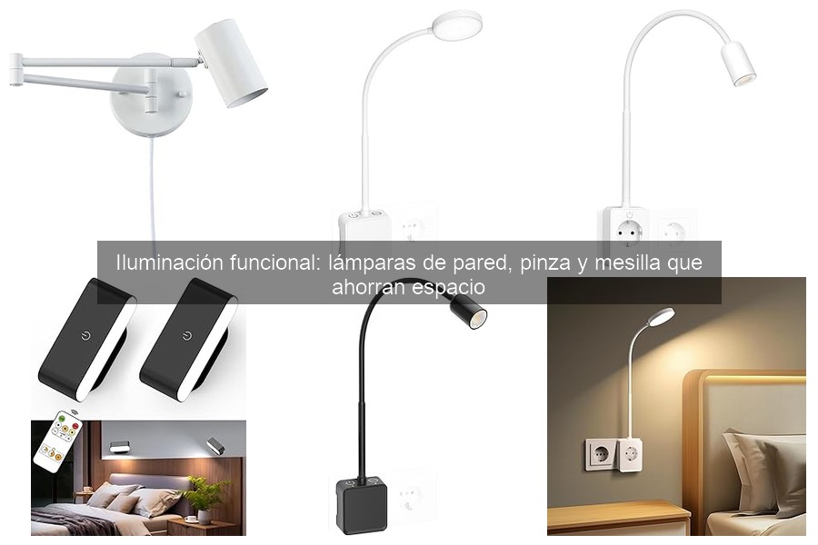 Comparativa: Lámparas de Pared vs. Lámparas de Pinza