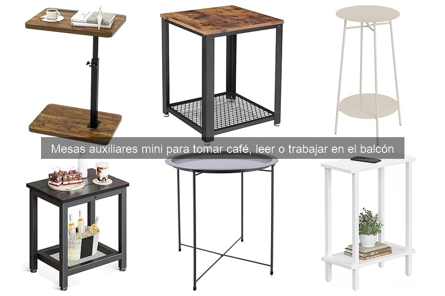 Comparativa mesas auxiliares de plástico y madera para balcón