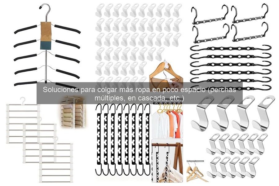 Comparativa: Perchas en Cascada vs. Múltiples para Ahorrar Espacio